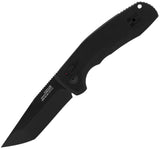 SOG Automatic Sog-Tac Au Black Tanto Point 3.4" Knife 15380357