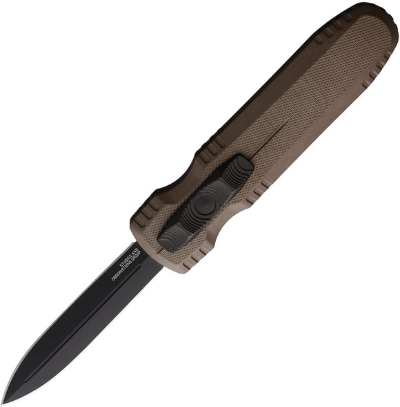 SOG Automatic Pentagon Knife OTF Flat Dark Earth Aluminum S35VN Blade 15610257