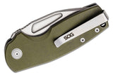 SOG Stout SJ Slip Joint OD Green G10 Folding D2 Clip Pt Pocket Knife 16030157X