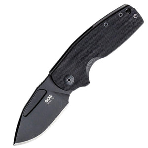 SOG Stout SJ Slip Joint Black G10 Folding D2 Clip Point Pocket Knife 16030257XX