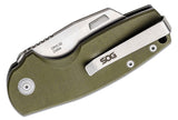 SOG Stout SJ Slip Joint OD Green G10 Folding D2 Cleaver Pocket Knife 16030657X