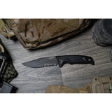 SOG Recondo FX Fixed Blade Knife Black CRYO 440C Serrated w/ Sheath 17220257