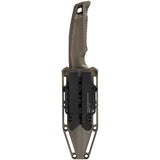 SOG Recondo FX Fixed Blade Knife FDE CRYO 440C Serrated w/ Sheath 17220457