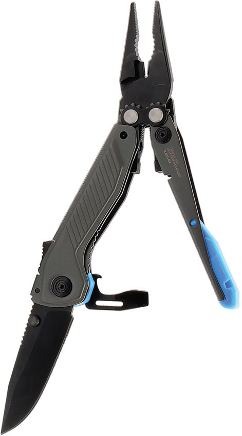 Sog Flash MT Silver & Cyan Aluminum Stainless 5.63