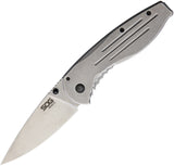 SOG Aegis Grey Framelock Folding Knife ae31cp