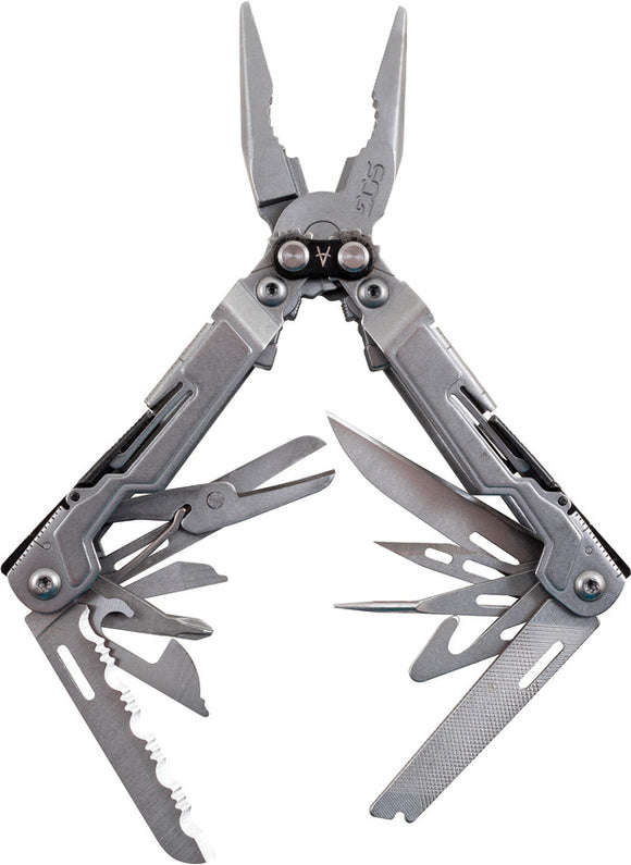 SOG PowerPint Stonewash Stainless Knife Pocket 18 Tool Multi-Tool PP1001CP