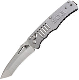 SOG Knives Targa Stainless Arc-Lock Folding Satin Tanto Blade Gray Handle Knife TG1001BX