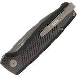 SOG Terminus LTE Graphite Pocket Knife Slip Joint G10/CF Folding S35VN TM1006BX