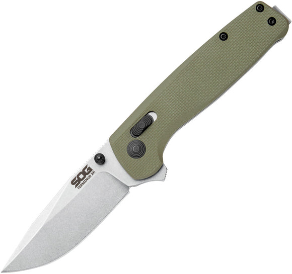 SOG Terminus XR OD Green G10 D2 Folding Knife TM1022BX