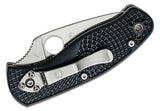 Spyderco Persistence Lightweight Linerlock Black Folding Serrated Knife 136PSBK