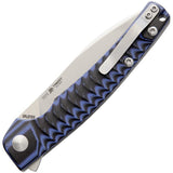 KIZER Splinter Linerlock Blue & Black G10 Folding Pocket Knife VG-10 V3457A3