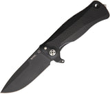 Lion Steel SR11 Framelock Black Aluminum Sleipner Tool Steel Knife