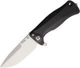 Lion Steel SR11 Framelock Satin Sleipner Tool Steel Black Folding Knife 