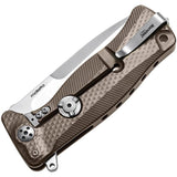 Lion Steel SR11 Framelock Titanium Bronze Sleipner Folding Pocket Knife