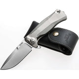 Lion Steel SR11 Framelock Titanium Gray Sleipner Folding Pocket Knife