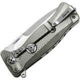 Lion Steel SR11 Framelock Titanium Gray Sleipner Folding Pocket Knife