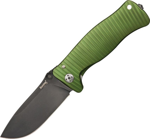 Lion Steel Molletta D2 Steel Tool Green Aluminum Folding Pocket Knife