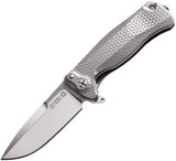 Lion Steel Framelock Titanium Gray Sleipner Tool Steel Folding Knife