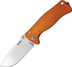 Lion Steel SR Mini Molleta Framelock Orange Sleipner Steel Satin Knife