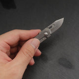 SRM Knives Neck 12c27 Sandvik Titanium Framelock Folding Knife 418s