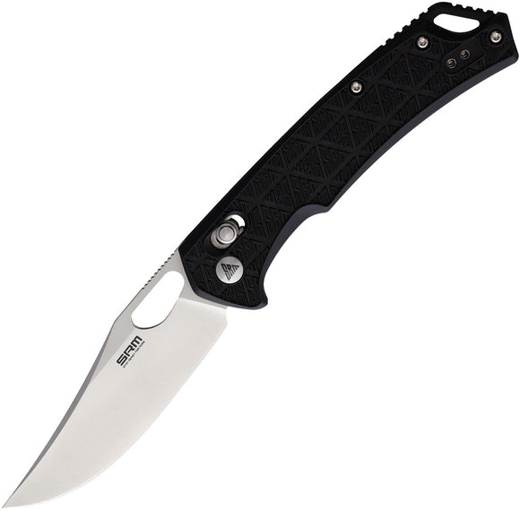 SRM Knives 9201 Pocket Knife Ambi Lock Black FRN Folding Stainless Blade 9201PB