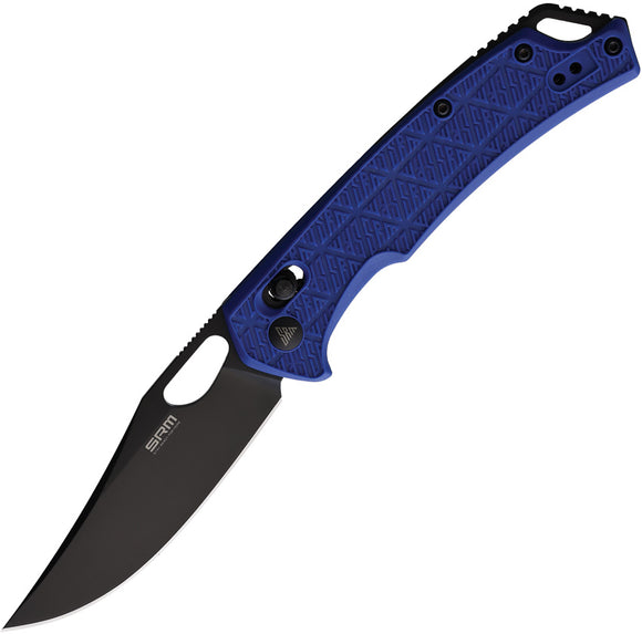 SRM Knives 9201 Pocket Knife Ambi Lock Blue FRN Folding Stainless Blade 9201PL
