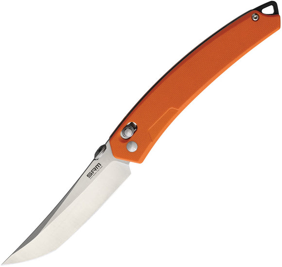 SRM Knives 9211 Orange g10 Ambi Lock Folding Knife 9211gj