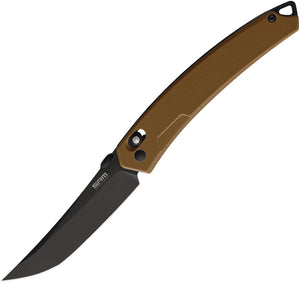 SRM Knives 9211 Brown G10 Ambi Lock Folding Knife 9211gw