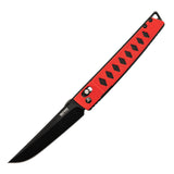SRM Knives 9215 Ambi Lock Black/Red G10 Folding D2 Steel Pocket Knife 9215GV
