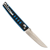 SRM Knives 9215 Ambi Lock Black/Blue G10 Folding D2 Steel Pocket Knife 9215