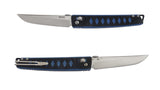 SRM Knives 9215 Ambi Lock Black/Blue G10 Folding D2 Steel Pocket Knife 9215
