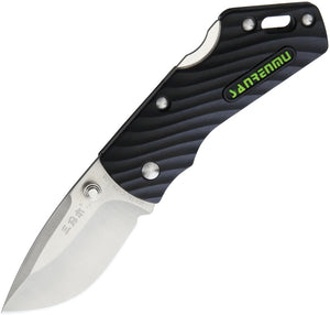 SRM Knives Sanrenmu 4059 Black Nylon Lockback Folding Knife 027n