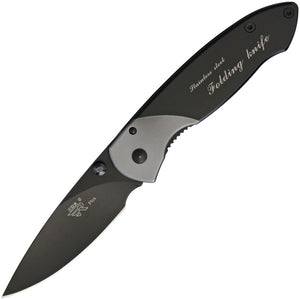 SRM Knives Sanrenmu 7023 Black & Gray Framelock Folding Knife 529