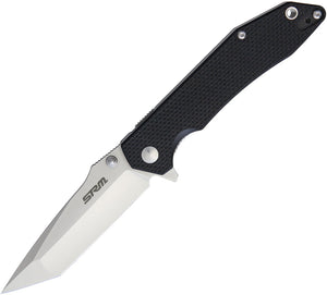 SRM Knives SRM 9001 Black G10 Linerlock Tanto Folding Knife 922