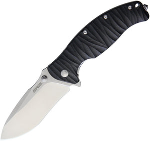 SRM Knives SRM 1006-GB Black G10 Linerlock 26Folding Knife