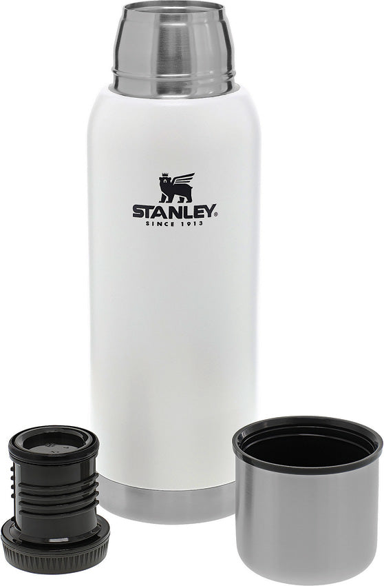 Stanley White Adventure Dishwasher Safe Stainless Vacuum Bottle 1.1qt 1570019