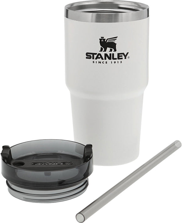 Stanley Quencher White Dishwasher Safe Travel Coffee Tumbler 20oz 2662072