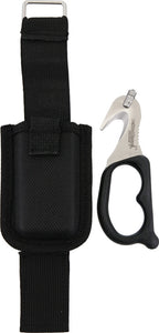 StatGear SuperVizor XT Black 440 Stainless Seatbelt Cutter Tool w/ Sheath 09