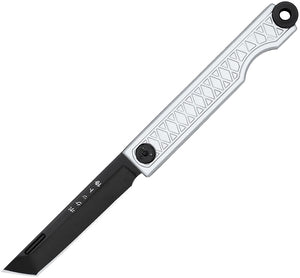 StatGear Pocket Samurai Gray Aluminum Folding 440C Pocket Knife 116GRY