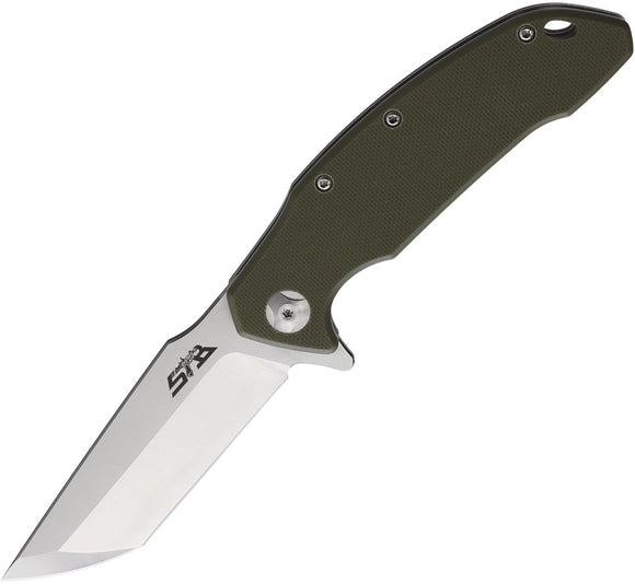 SacTapBang EDC EDC Linerlock Green G10 Folding D2 Steel Pocket Knife ODG1