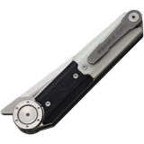Stedemon NOC DG23 Linerlock Black & White G10 Folding 440C Pocket Knife G2301