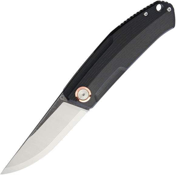 Vouking Knives G02 Linerlock Black SW Folding Pocket Knife g0201