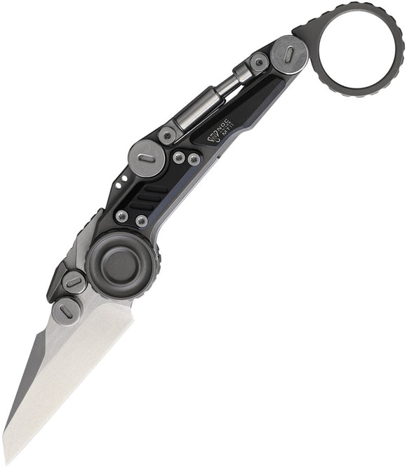 Stedemon NOC MT11 Pocket Knife Linerlock Black Titanium Folding M390 T11BLC