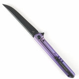 Stedemon TS06 Pocket Knife Framelock Purple Titanium Folding D2 Blade TS06PPL
