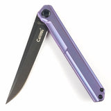 Stedemon TS06 Pocket Knife Framelock Purple Titanium Folding D2 Blade TS06PPL