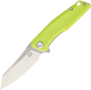 Stedemon Pocket Knife ZKC C02 Linerlock Green G10 Folding Stainless Tanto KCC028