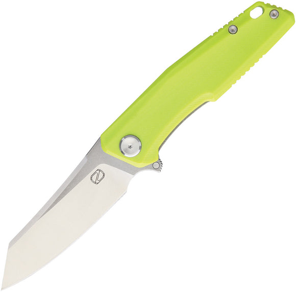 Stedemon Pocket Knife ZKC C02 Linerlock Green G10 Folding Stainless Tanto KCC028