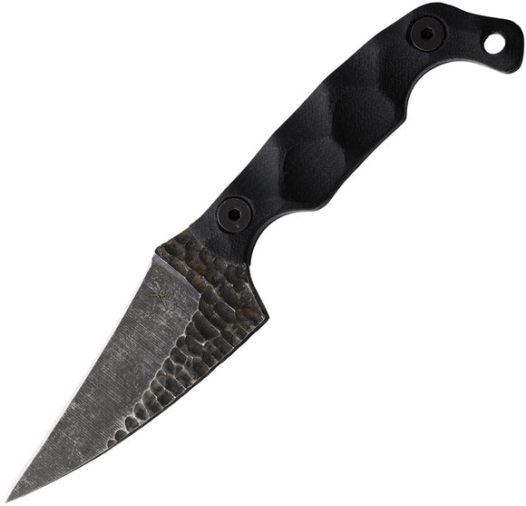 Stroup Knives Mini Mod 2 Black G10 1095HC Fixed Blade Knife w/ Sheath MINI2BG10S
