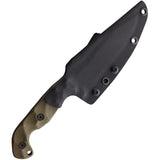 Stroup Knives TU1 Green G10 1095HC Fixed Blade Knife w/ Kydex Sheath PTU1ODG10S