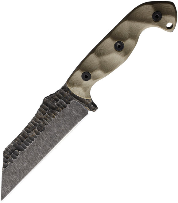 Stroup Knives TU3 Tan G10 1095HC Fixed Blade Knife w/ Kydex Sheath PTU3TG10S